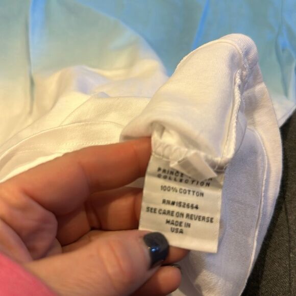 Prince Peter Collection Light Blue & White Ombré T-Shirt - Picture 5 of 6